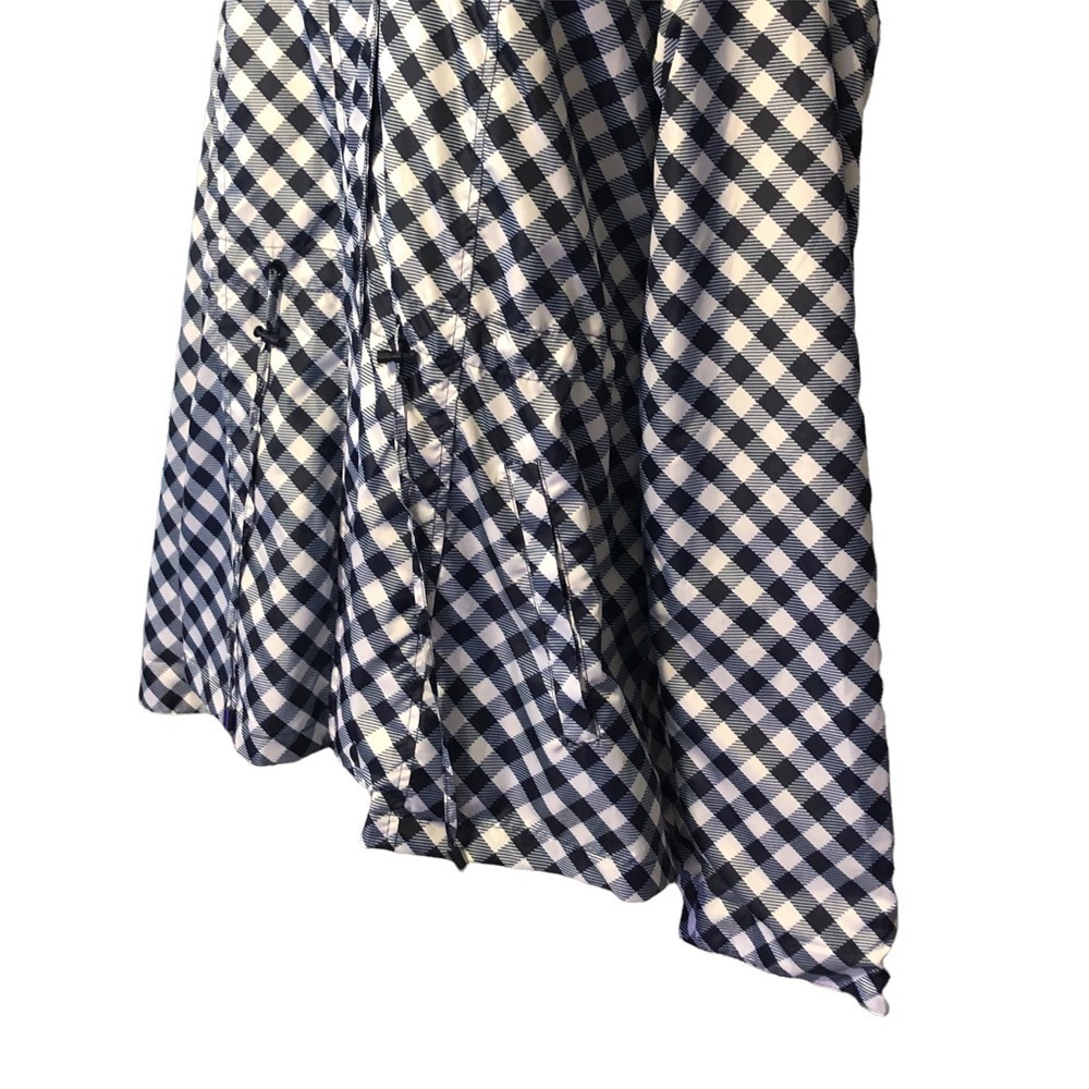 Kim Rogers Navy/White Check Anorak Jacket Sz XL - Picture 4 of 9